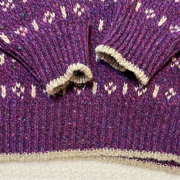 Vintage Alps Wool Crew Neck Pullover Grandpa Sweater Merrimac Valley New England - Picture 8 of 11